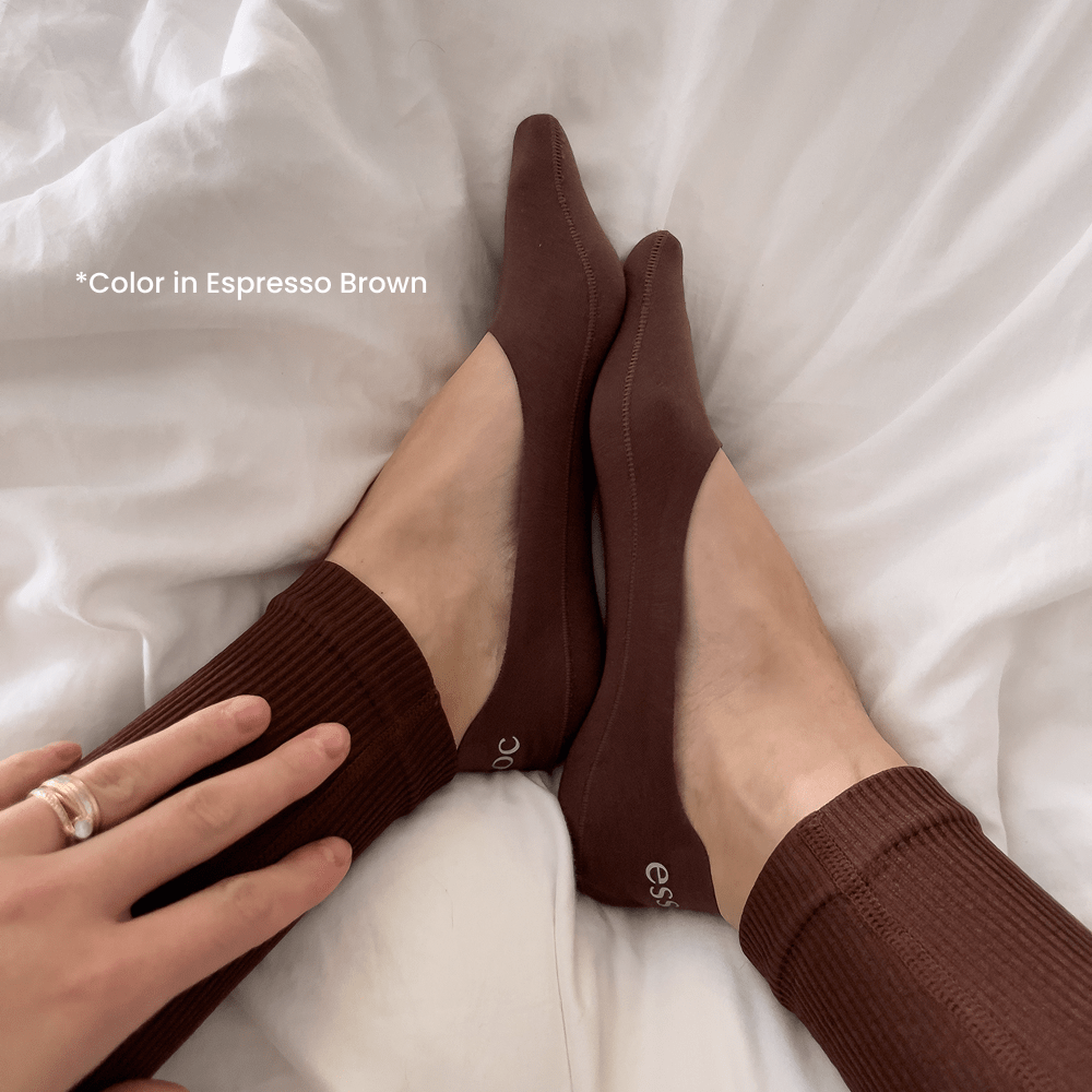 Unisex Cotton No Show Socks 3-Pack | Toffee Tan
