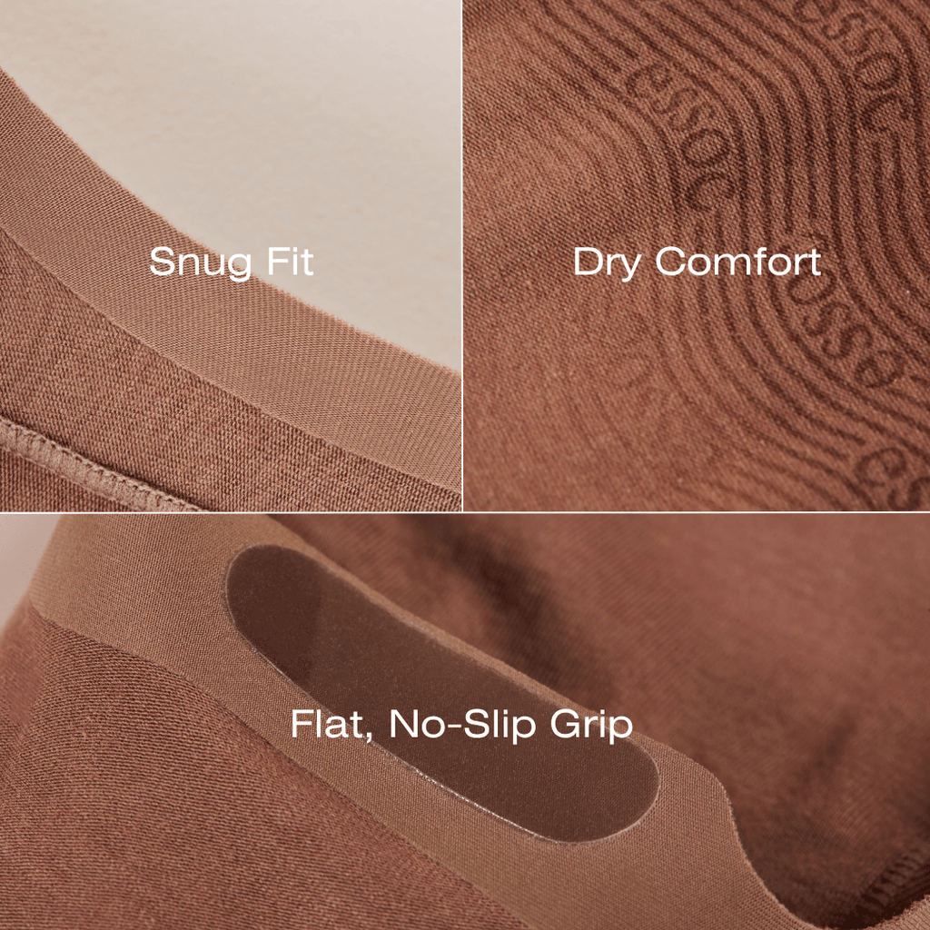 Unisex Cotton No Show Socks 3-Pack | Toffee Tan